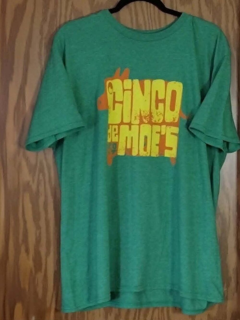 XL - 2017 Cinco De Moe's Tagless Crew Neck Short Sleeve Tee Shirt